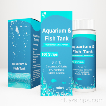 Aquariumteststrips voor aquarium 6-wegs